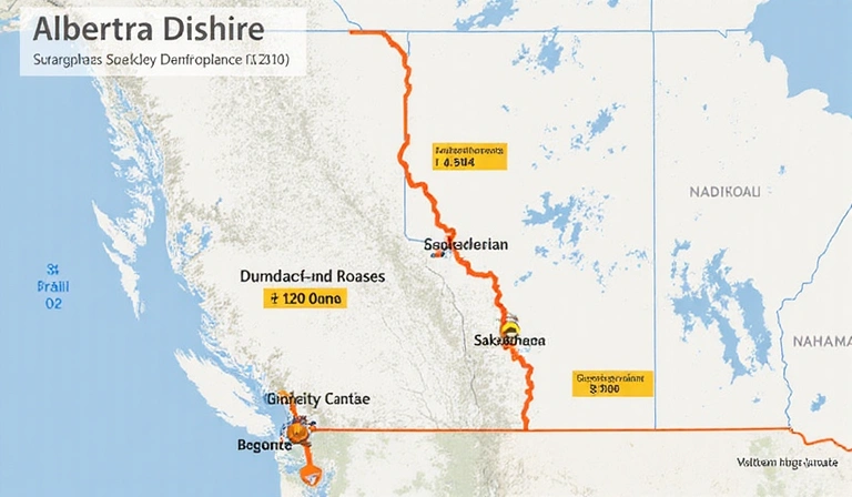 Prairie province real estate map