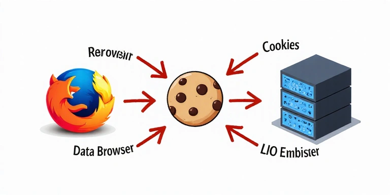 Illustration of how cookies work